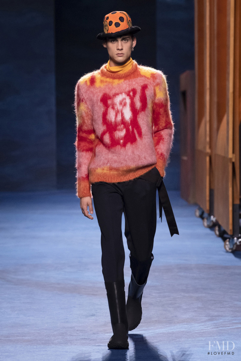 Ludwig Wilsdorff featured in  the Dior Homme fashion show for Autumn/Winter 2021