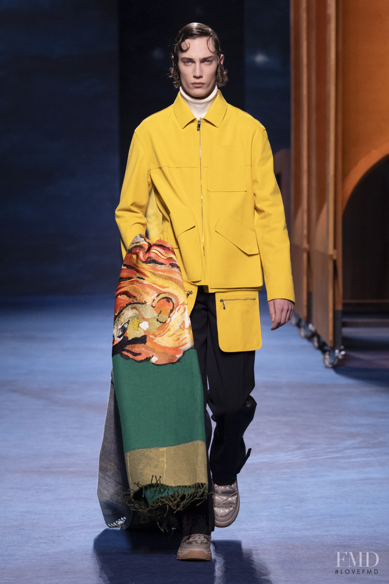 Freek Iven featured in  the Dior Homme fashion show for Autumn/Winter 2021