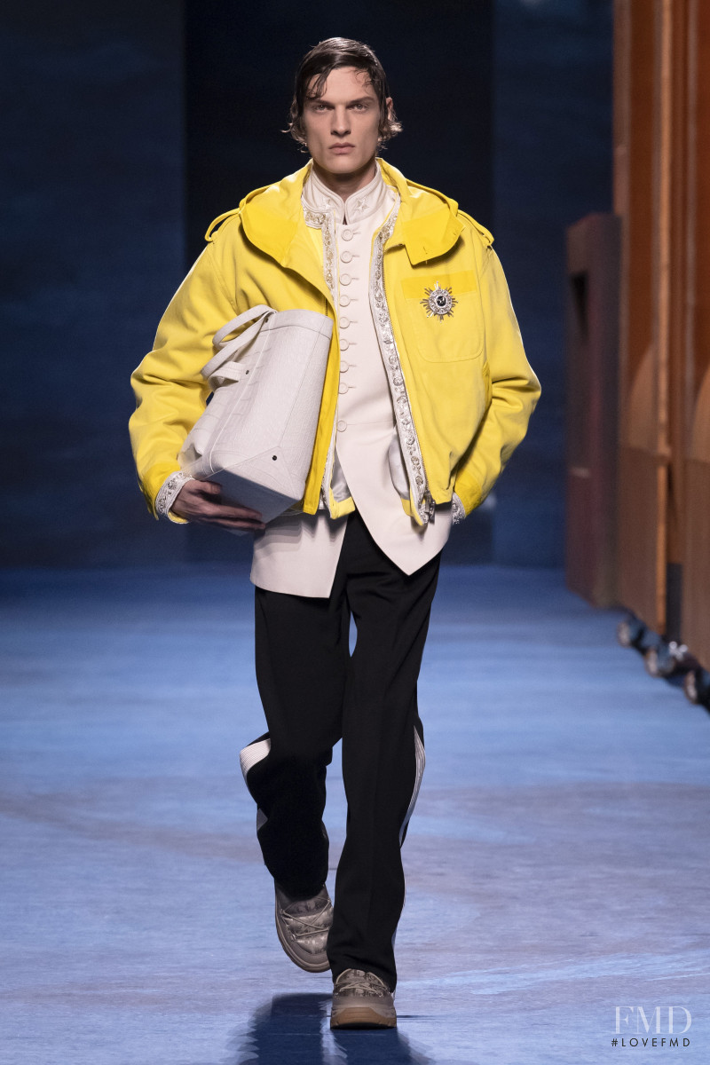 Valentin Caron featured in  the Dior Homme fashion show for Autumn/Winter 2021