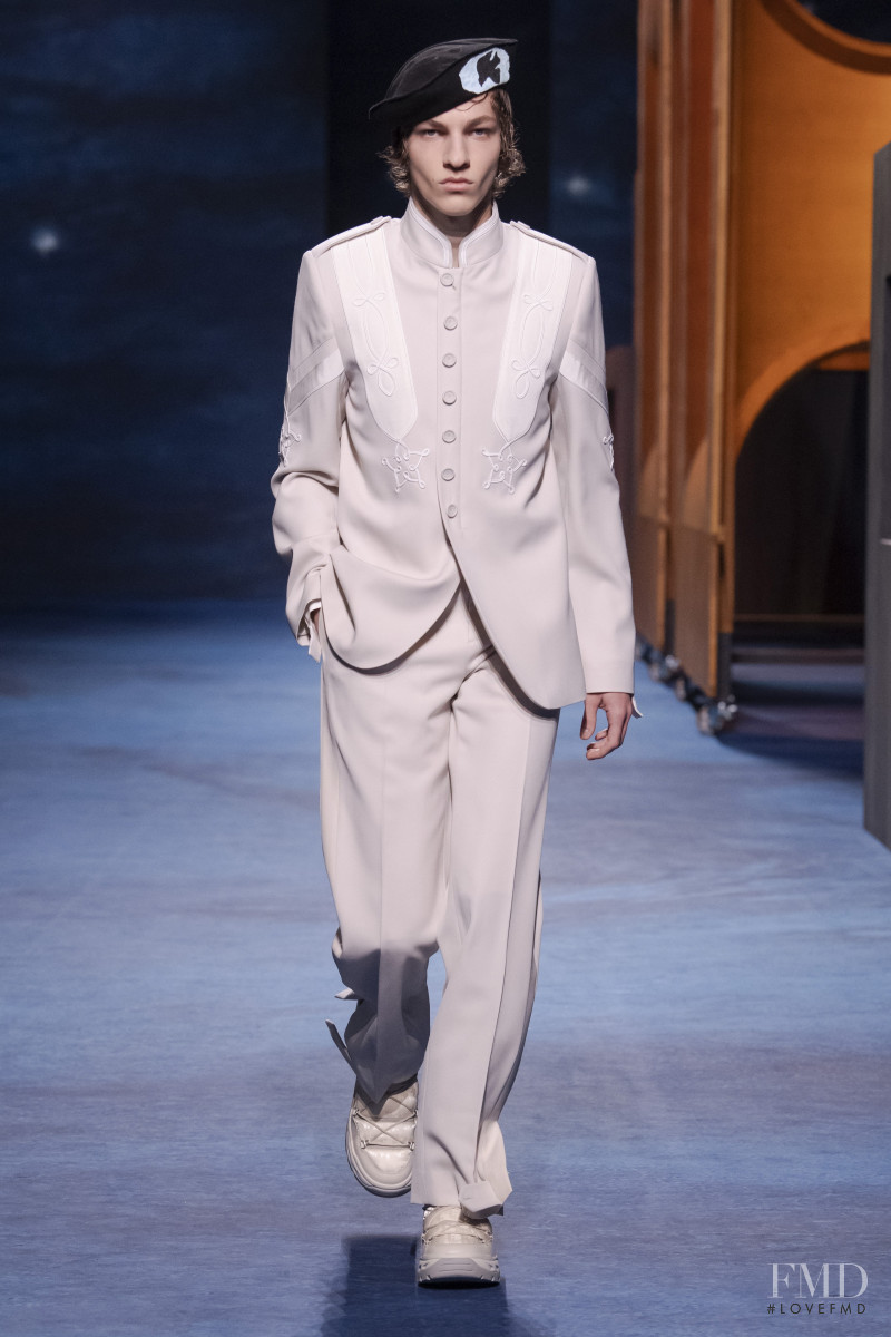 Albert Beilinson featured in  the Dior Homme fashion show for Autumn/Winter 2021