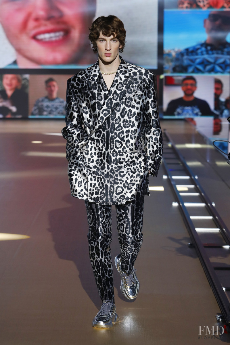 Ivan Sudati featured in  the Dolce & Gabbana fashion show for Autumn/Winter 2021