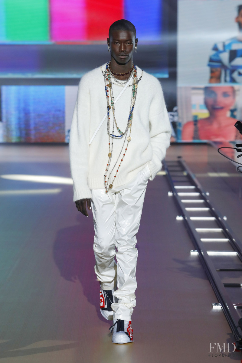 Cheikh Diakhate featured in  the Dolce & Gabbana fashion show for Autumn/Winter 2021