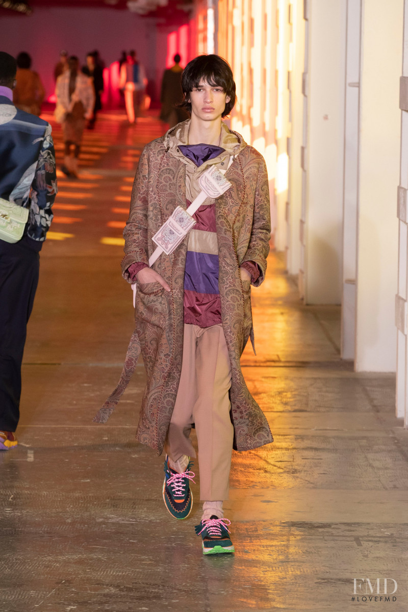 Louis Dercon featured in  the Etro fashion show for Autumn/Winter 2021