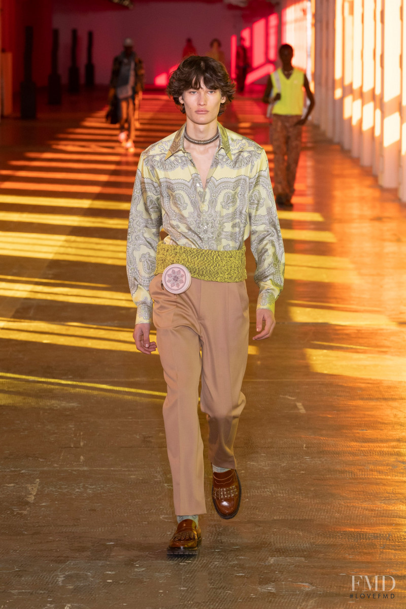 Niccolo Geuna featured in  the Etro fashion show for Autumn/Winter 2021