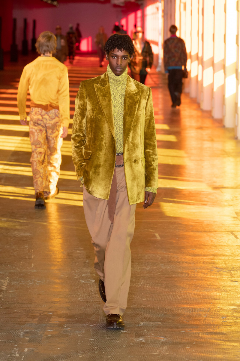 Jibriil Ollow featured in  the Etro fashion show for Autumn/Winter 2021