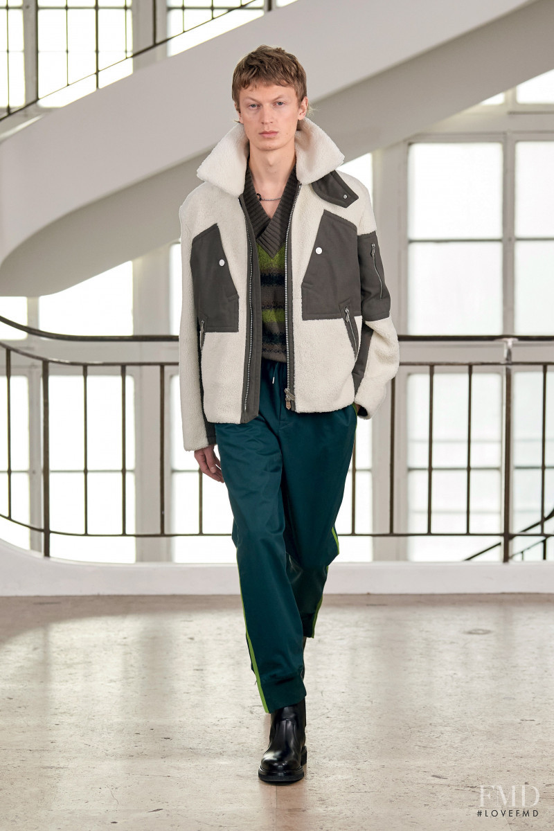 Jonas Glöer featured in  the Hermès fashion show for Autumn/Winter 2021