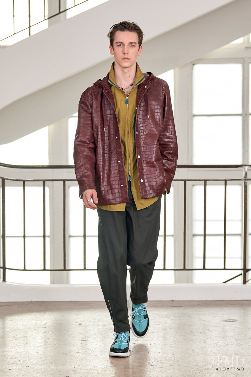 Quentin Demeester featured in  the Hermès fashion show for Autumn/Winter 2021