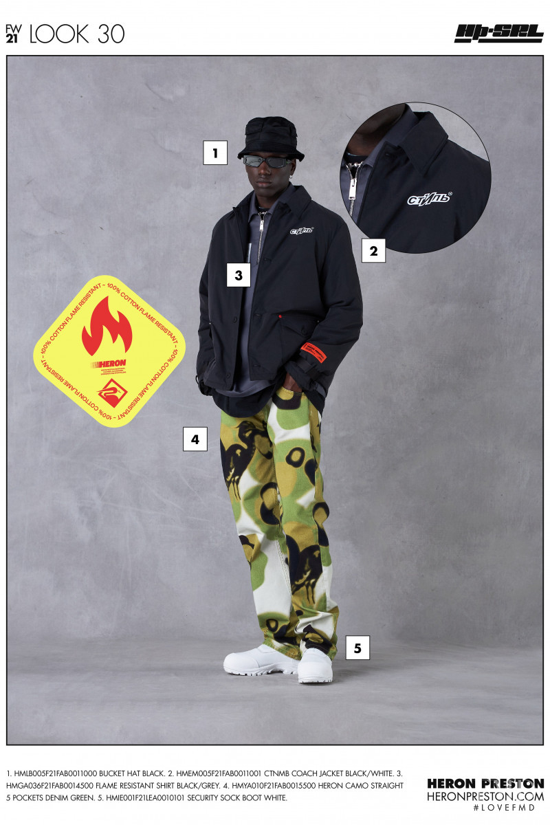 Heron Preston lookbook for Autumn/Winter 2021