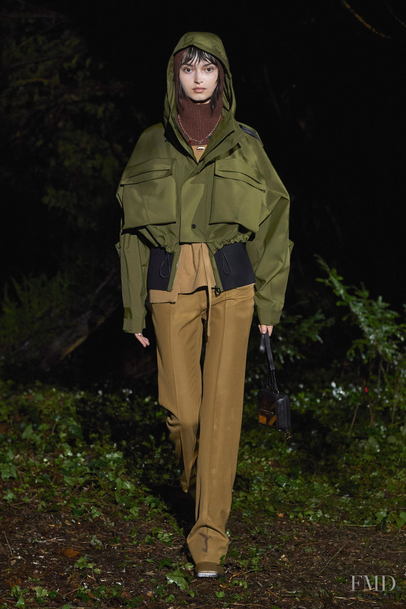 Greta Hajwos featured in  the Wooyoungmi fashion show for Autumn/Winter 2021