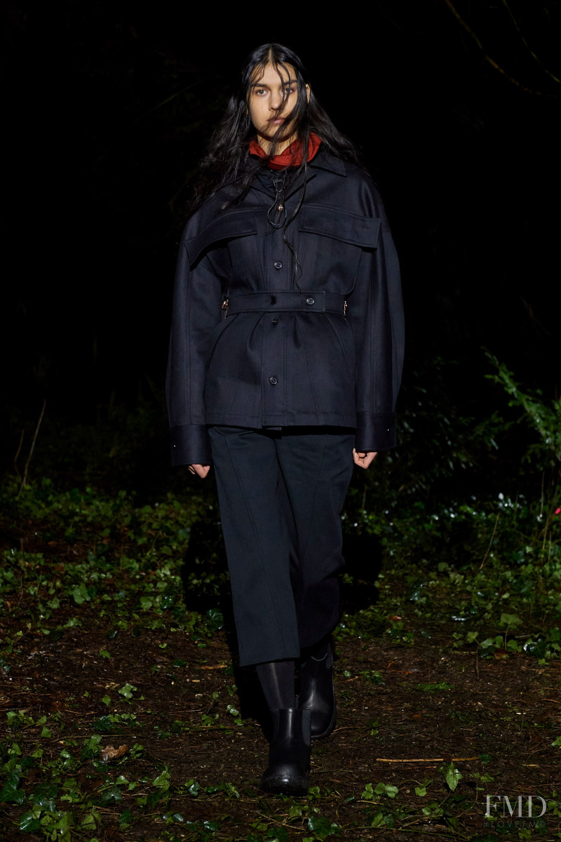 Eugenia Dubinova featured in  the Wooyoungmi fashion show for Autumn/Winter 2021
