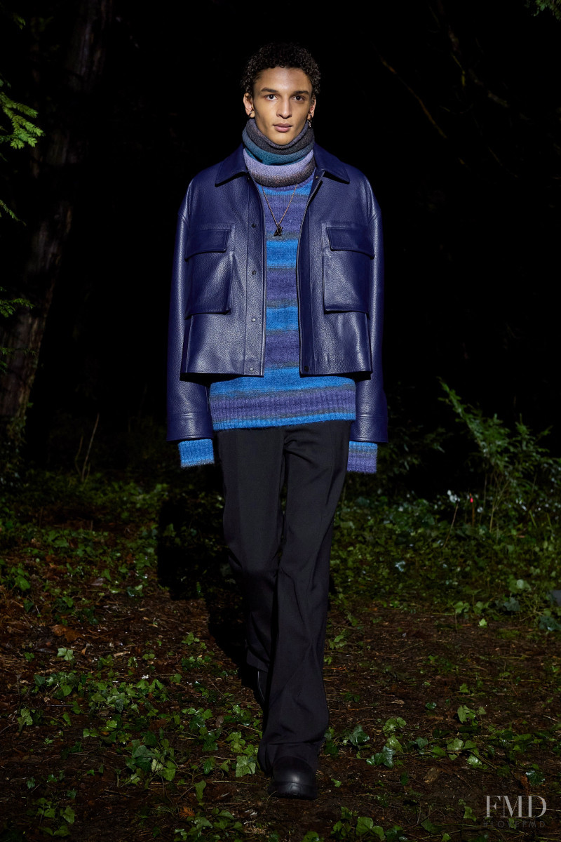 Jethro Sapon featured in  the Wooyoungmi fashion show for Autumn/Winter 2021