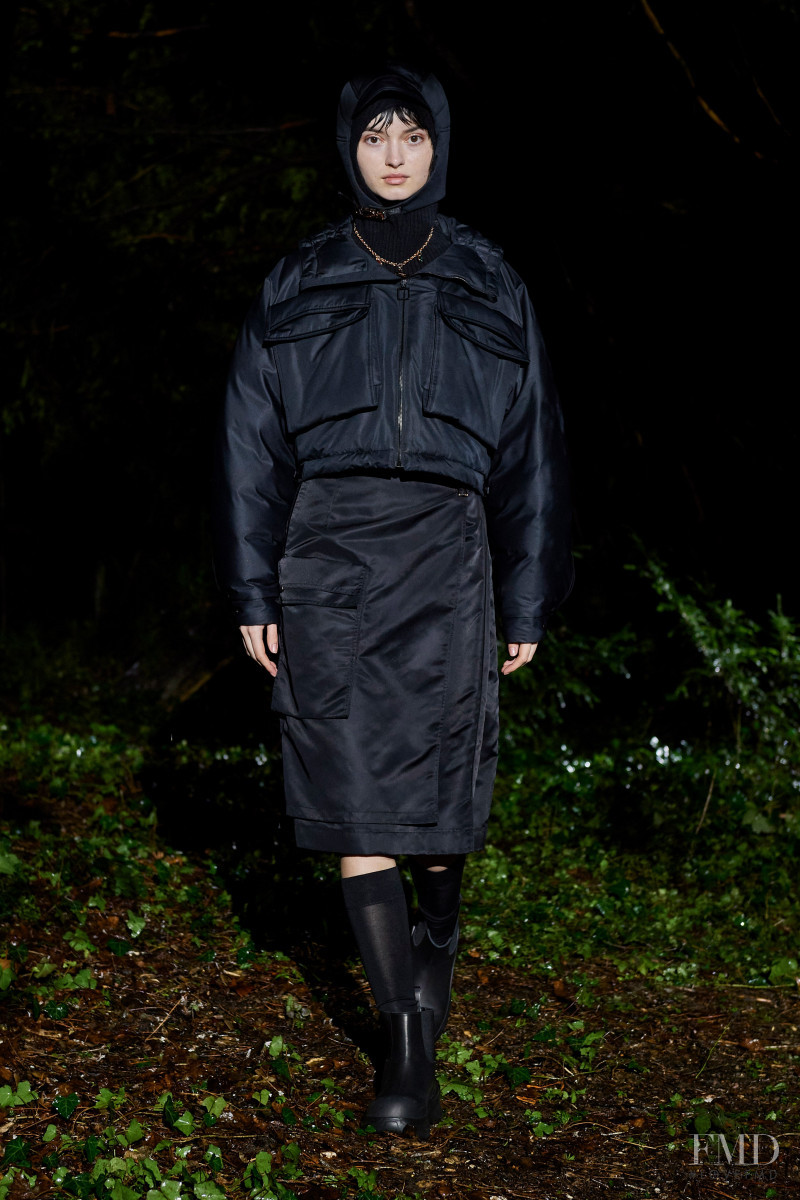 Greta Hajwos featured in  the Wooyoungmi fashion show for Autumn/Winter 2021