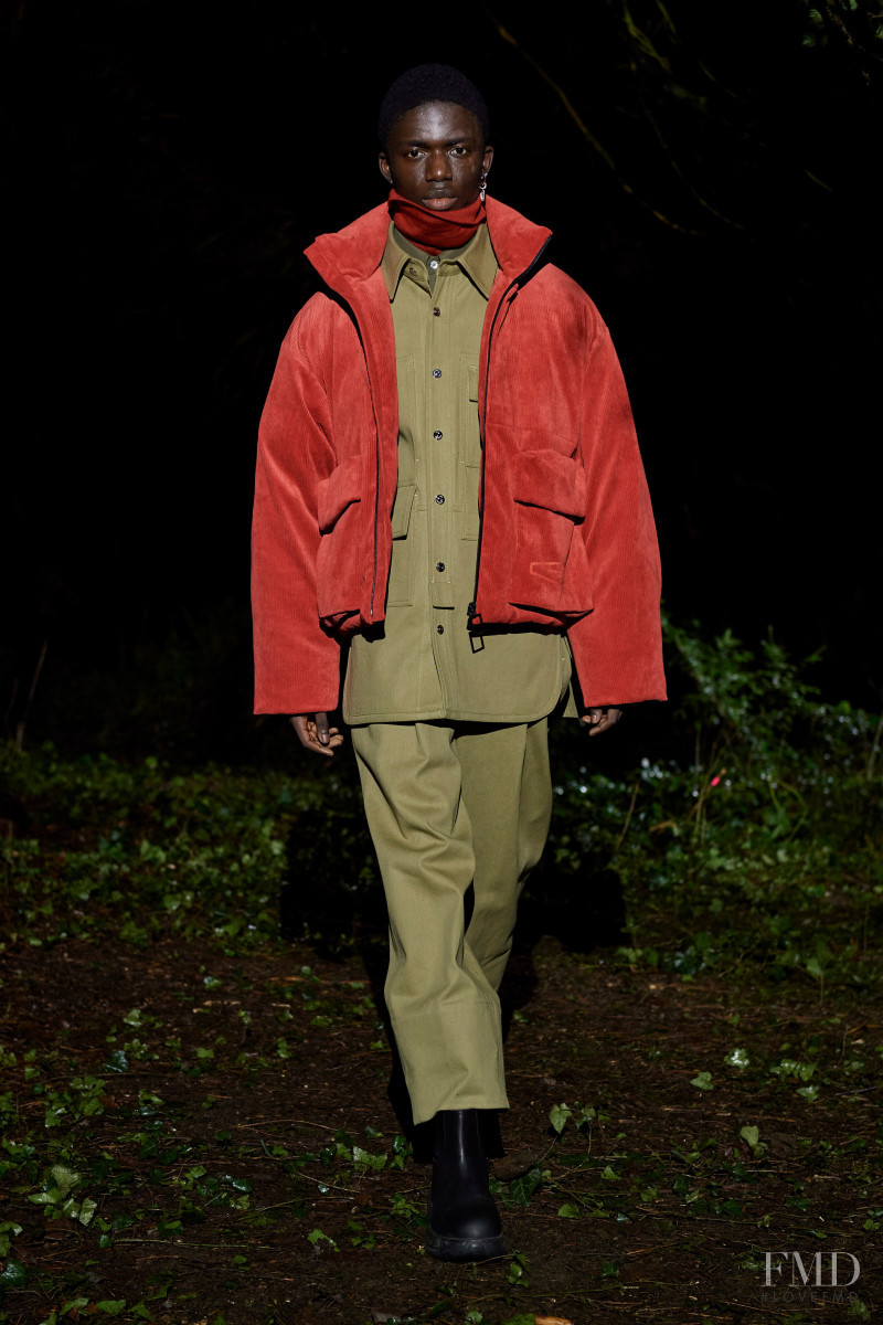 Jeremiah Berko Fourdjour featured in  the Wooyoungmi fashion show for Autumn/Winter 2021