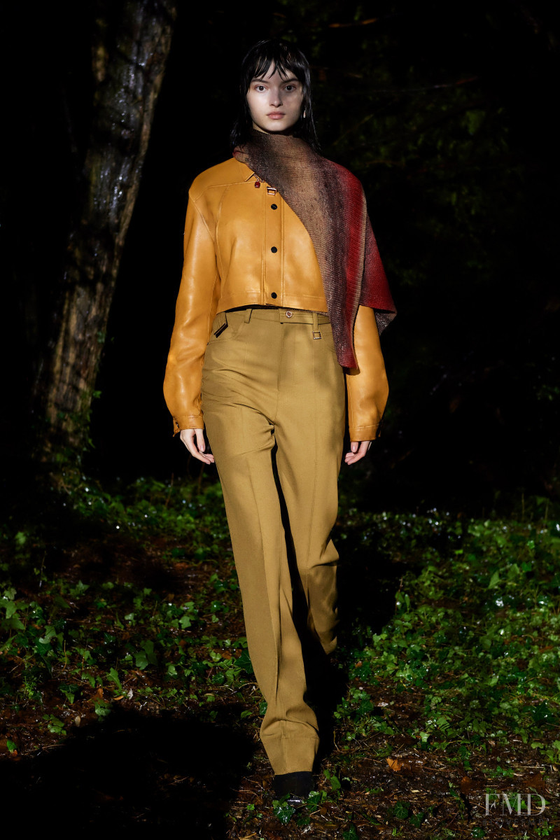 Greta Hajwos featured in  the Wooyoungmi fashion show for Autumn/Winter 2021