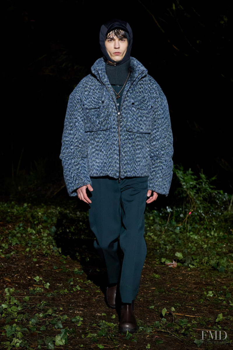 Aleksandr Gudrins featured in  the Wooyoungmi fashion show for Autumn/Winter 2021