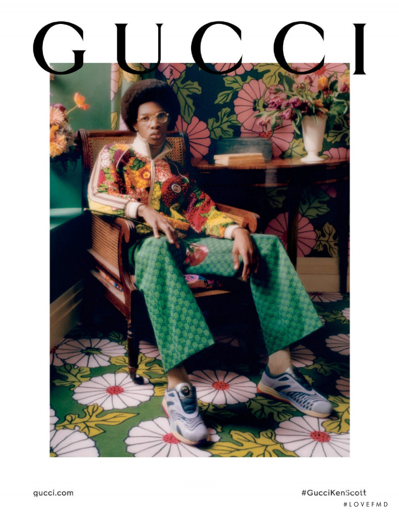 Gucci Ken Scott X Gucci advertisement for Spring/Summer 2021