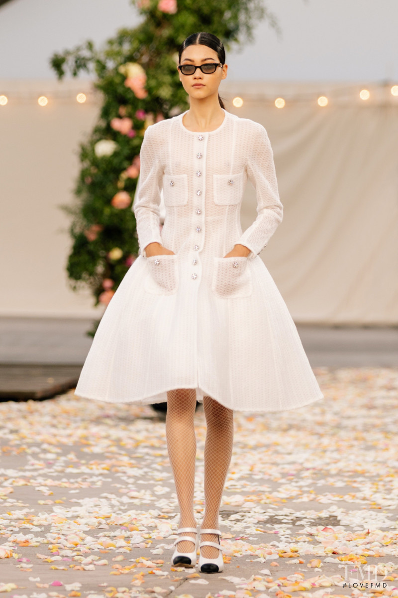 Mika Schneider featured in  the Chanel Haute Couture fashion show for Spring/Summer 2021