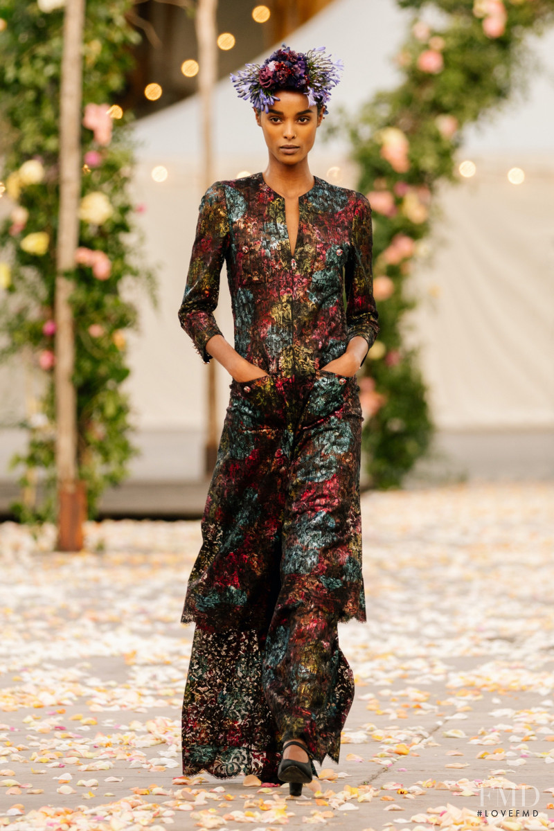 Malika Louback featured in  the Chanel Haute Couture fashion show for Spring/Summer 2021