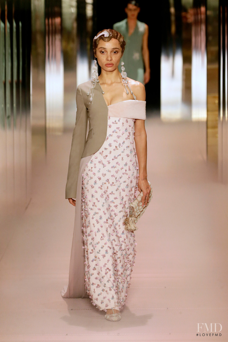 Adwoa Aboah featured in  the Fendi Couture fashion show for Spring/Summer 2021