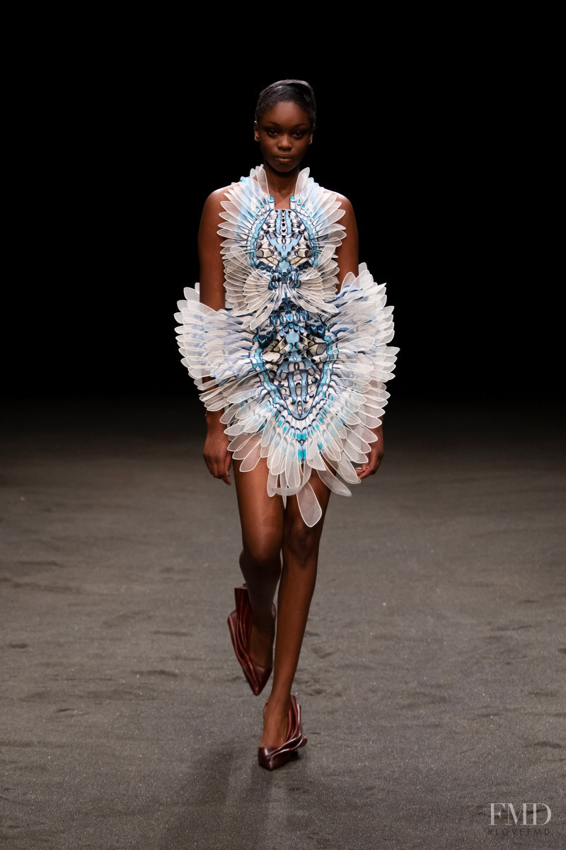 Awa Diallo featured in  the Iris Van Herpen fashion show for Spring/Summer 2021