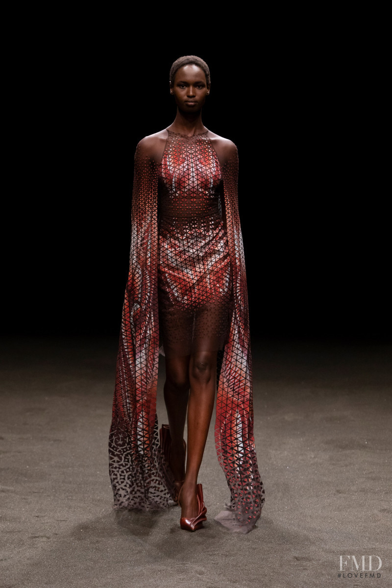 Nyarach Abouch Ayuel Aboja featured in  the Iris Van Herpen fashion show for Spring/Summer 2021