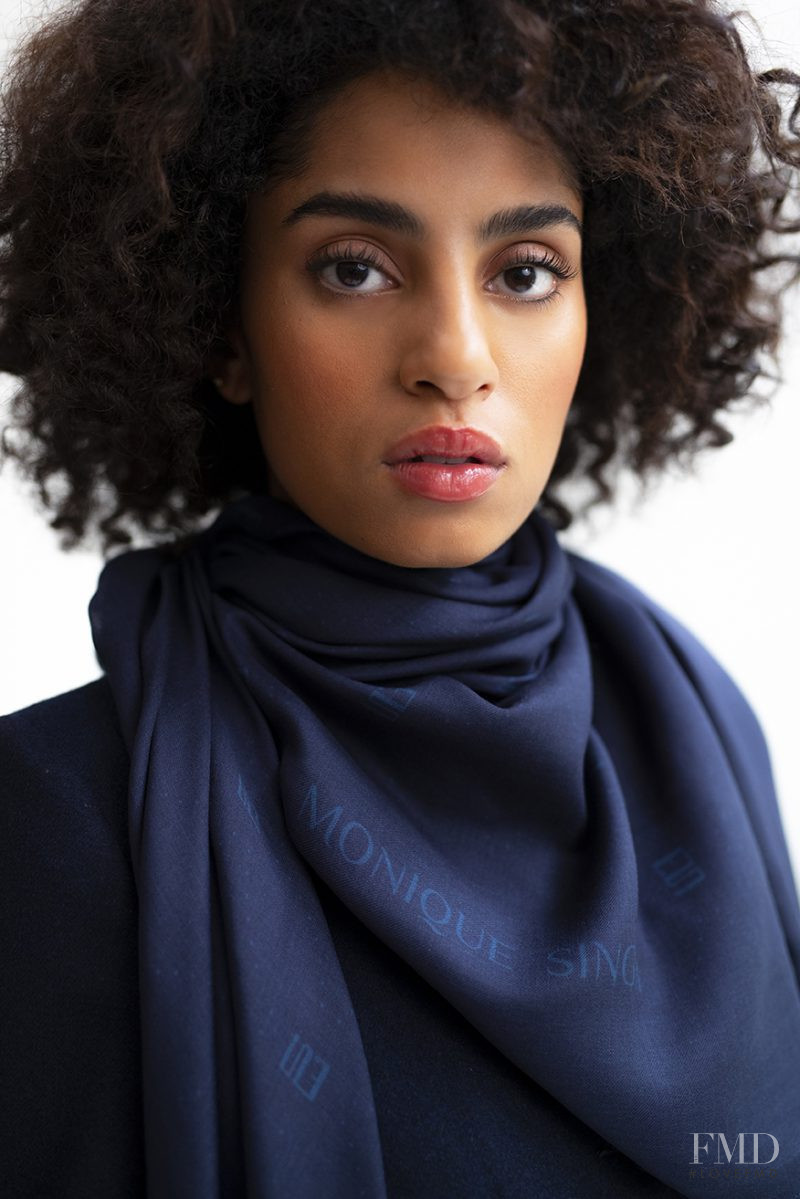 Aicha Hammam featured in  the Monique Singh lookbook for Autumn/Winter 2020