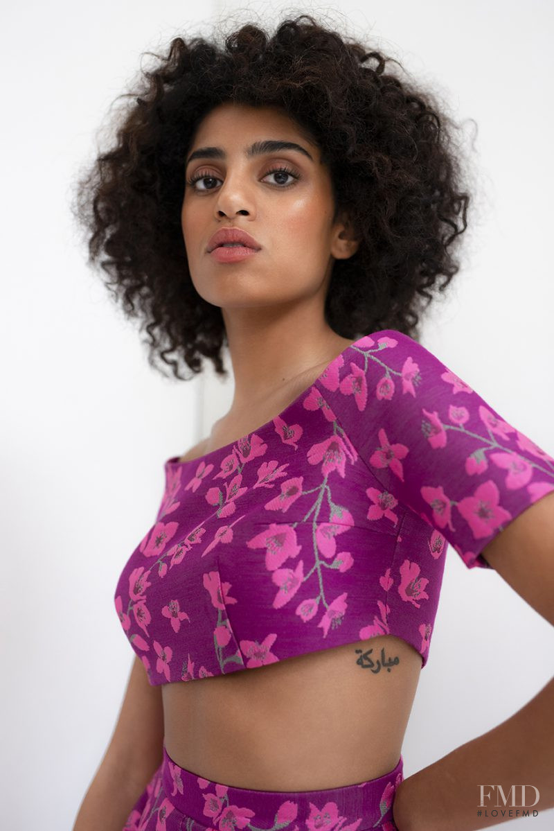 Aicha Hammam featured in  the Monique Singh lookbook for Autumn/Winter 2020