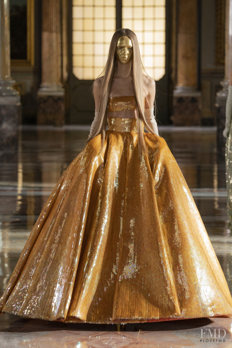 Valeria Buldini featured in  the Valentino Couture fashion show for Spring/Summer 2021