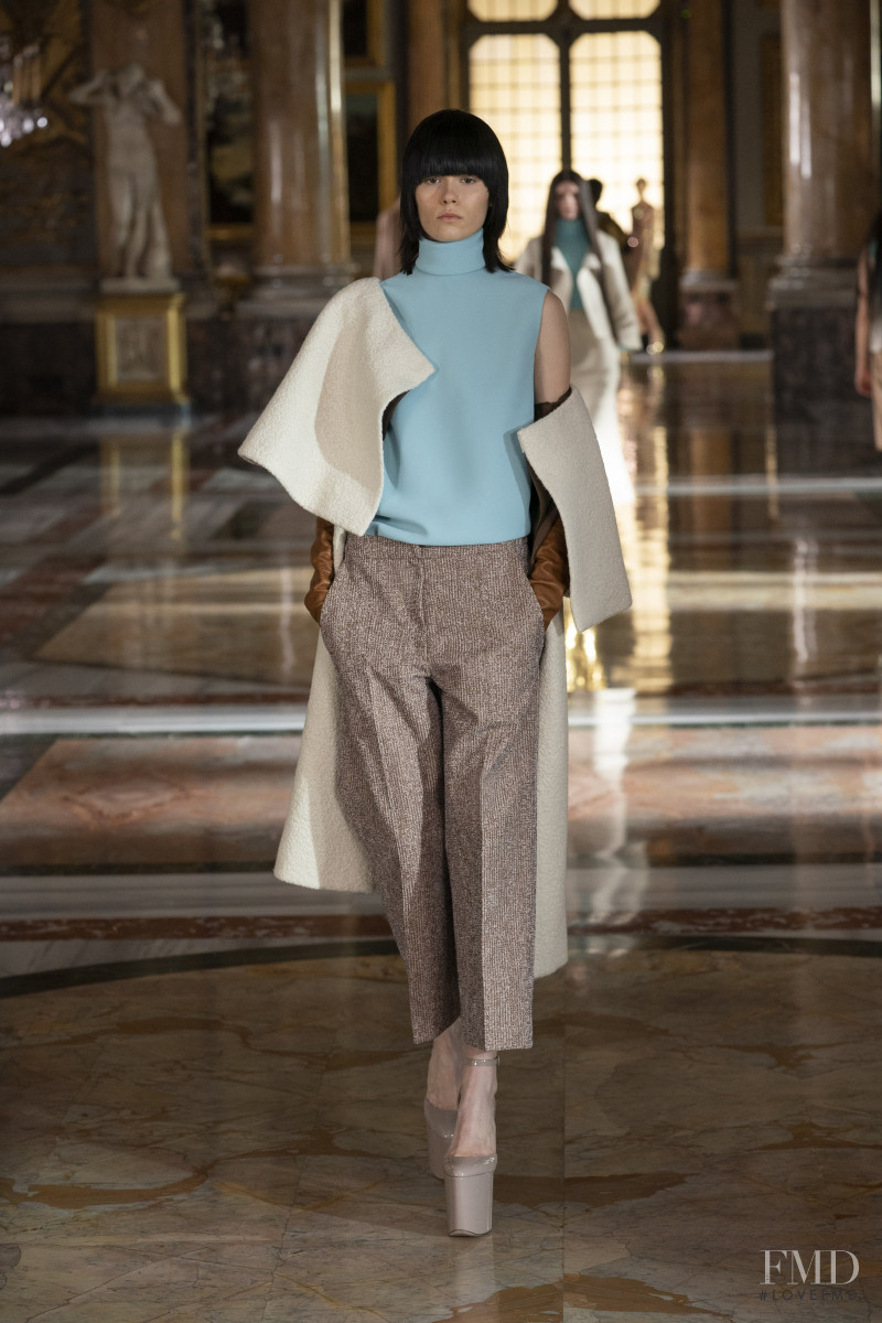 Julie Topsy featured in  the Valentino Couture fashion show for Spring/Summer 2021