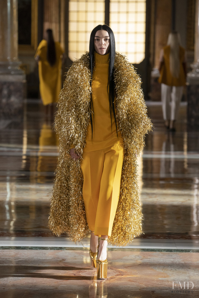 Mariacarla Boscono featured in  the Valentino Couture fashion show for Spring/Summer 2021