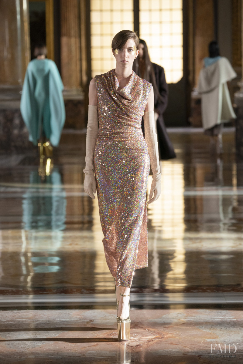 Evelyn Nagy featured in  the Valentino Couture fashion show for Spring/Summer 2021