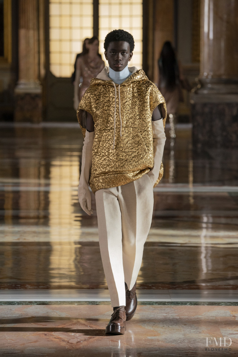 Ibrahima Alessio featured in  the Valentino Couture fashion show for Spring/Summer 2021