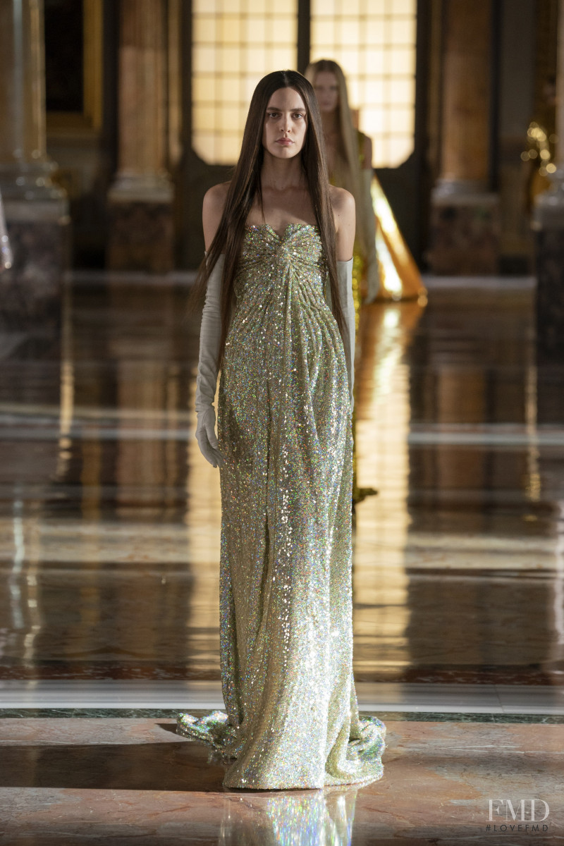 Denise Ascuet featured in  the Valentino Couture fashion show for Spring/Summer 2021