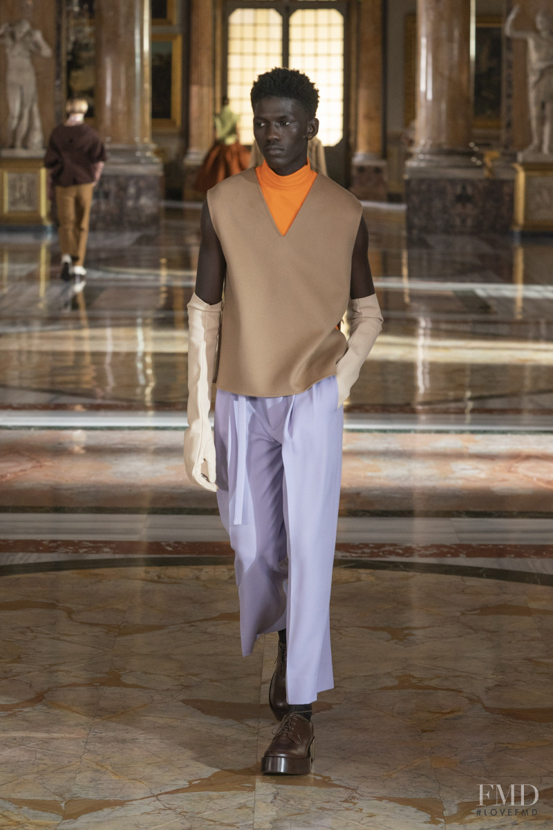 Moustapha Sy featured in  the Valentino Couture fashion show for Spring/Summer 2021