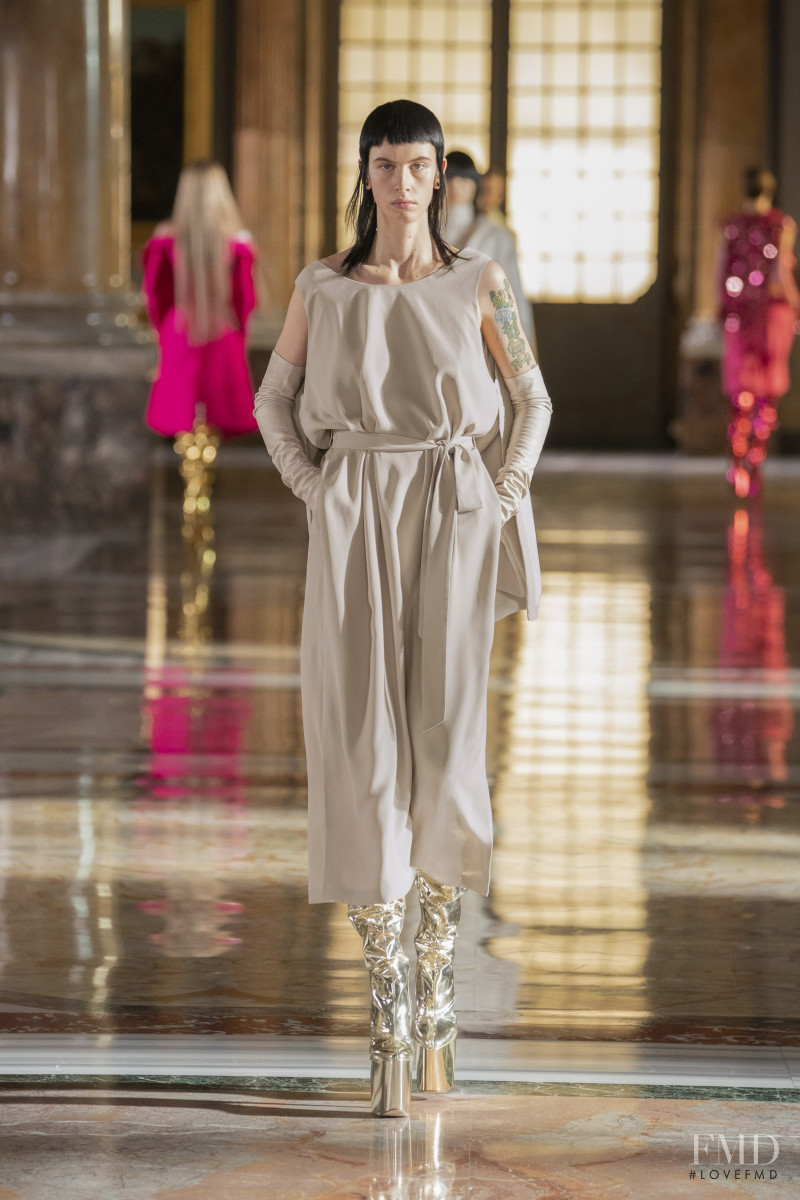 Elsa Sjokvist featured in  the Valentino Couture fashion show for Spring/Summer 2021