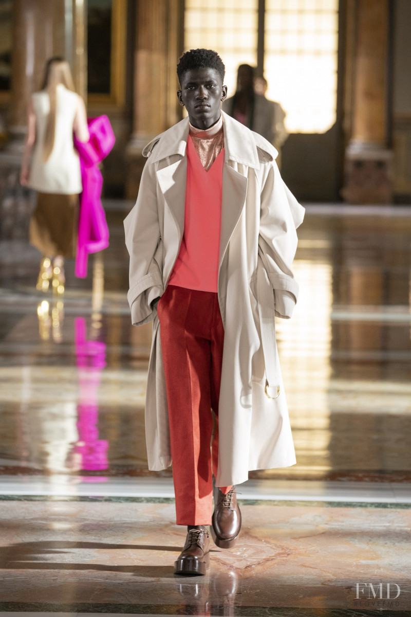 Moustapha Sy featured in  the Valentino Couture fashion show for Spring/Summer 2021