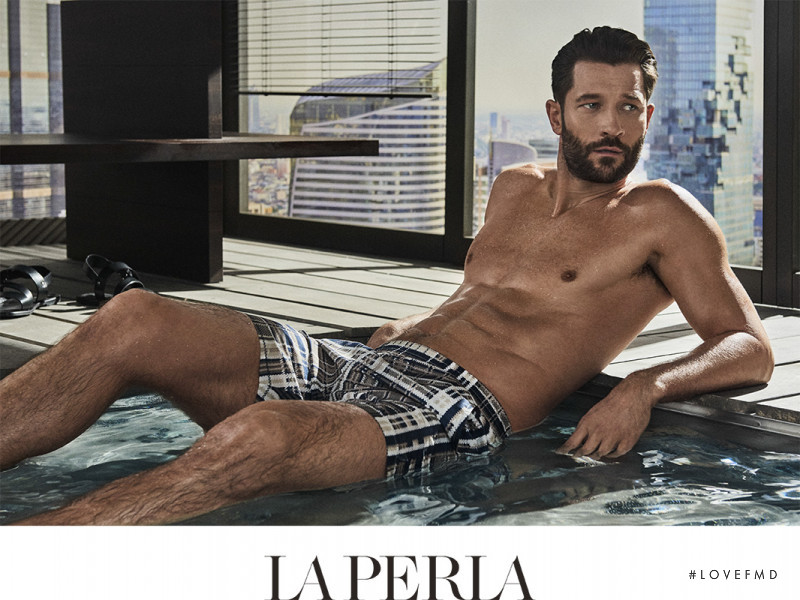 John Halls featured in  the La Perla La Perla Uomo advertisement for Spring/Summer 2017