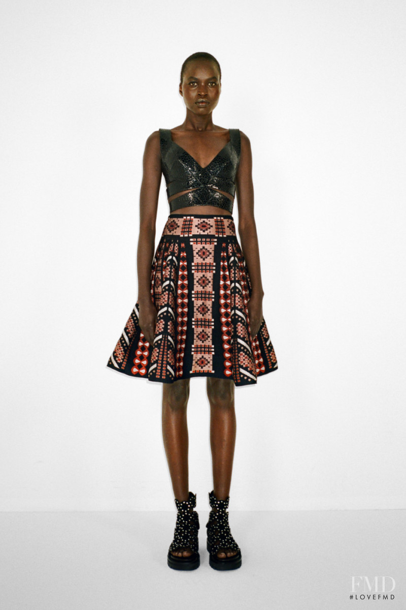 Nyawargak Gatluak featured in  the Alaia lookbook for Autumn/Winter 2021