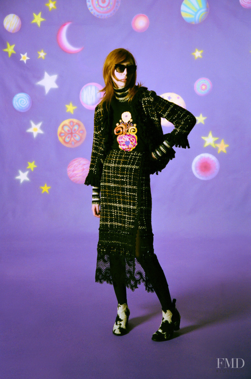 Issa Lish featured in  the Anna Sui lookbook for Spring/Summer 2023