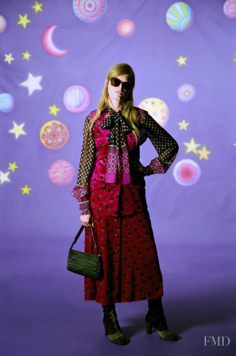 Hanne Gaby Odiele featured in  the Anna Sui lookbook for Spring/Summer 2023