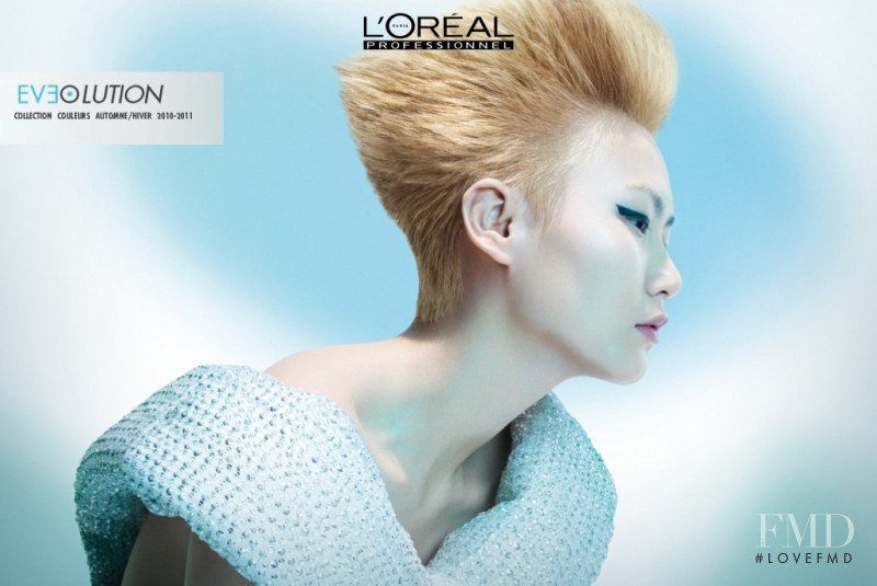 Gwen Lu featured in  the L\'Oreal Paris  L\'Oreal Professional, Evolution Color Collection advertisement for Autumn/Winter 2010