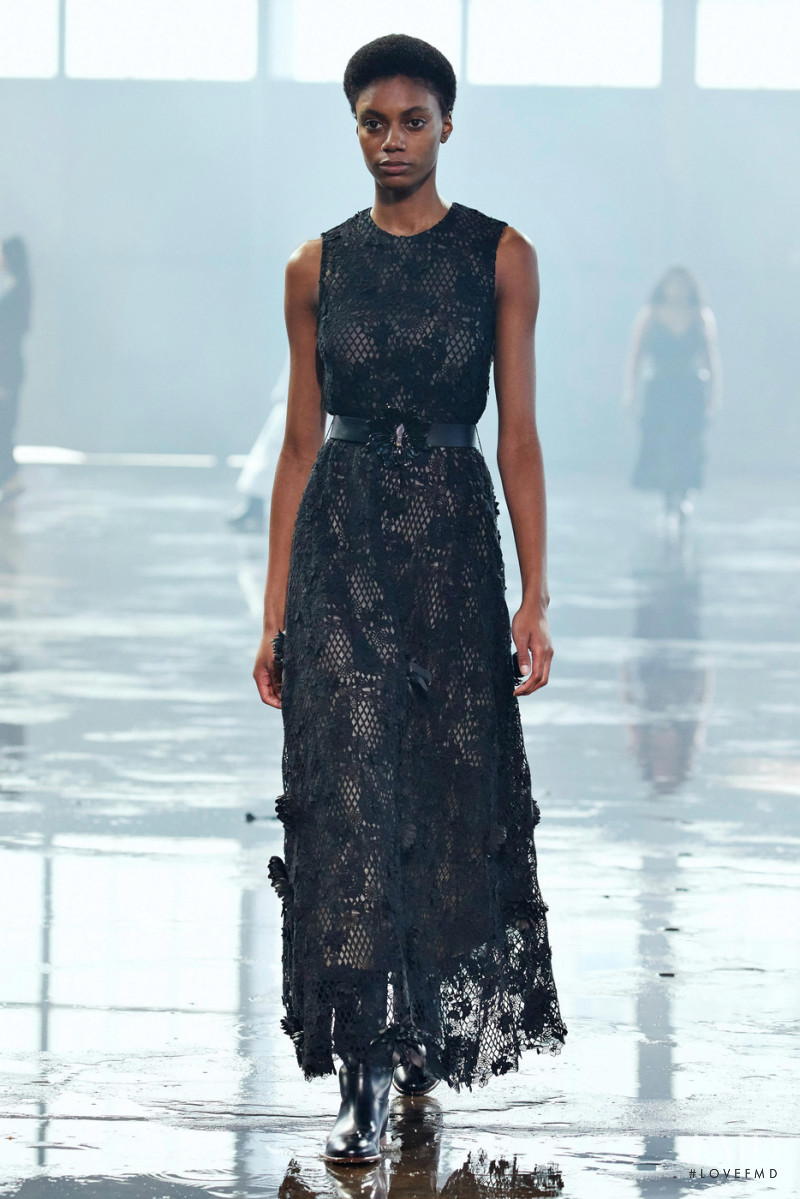 Alexis Brookins featured in  the Gabriela Hearst fashion show for Autumn/Winter 2021