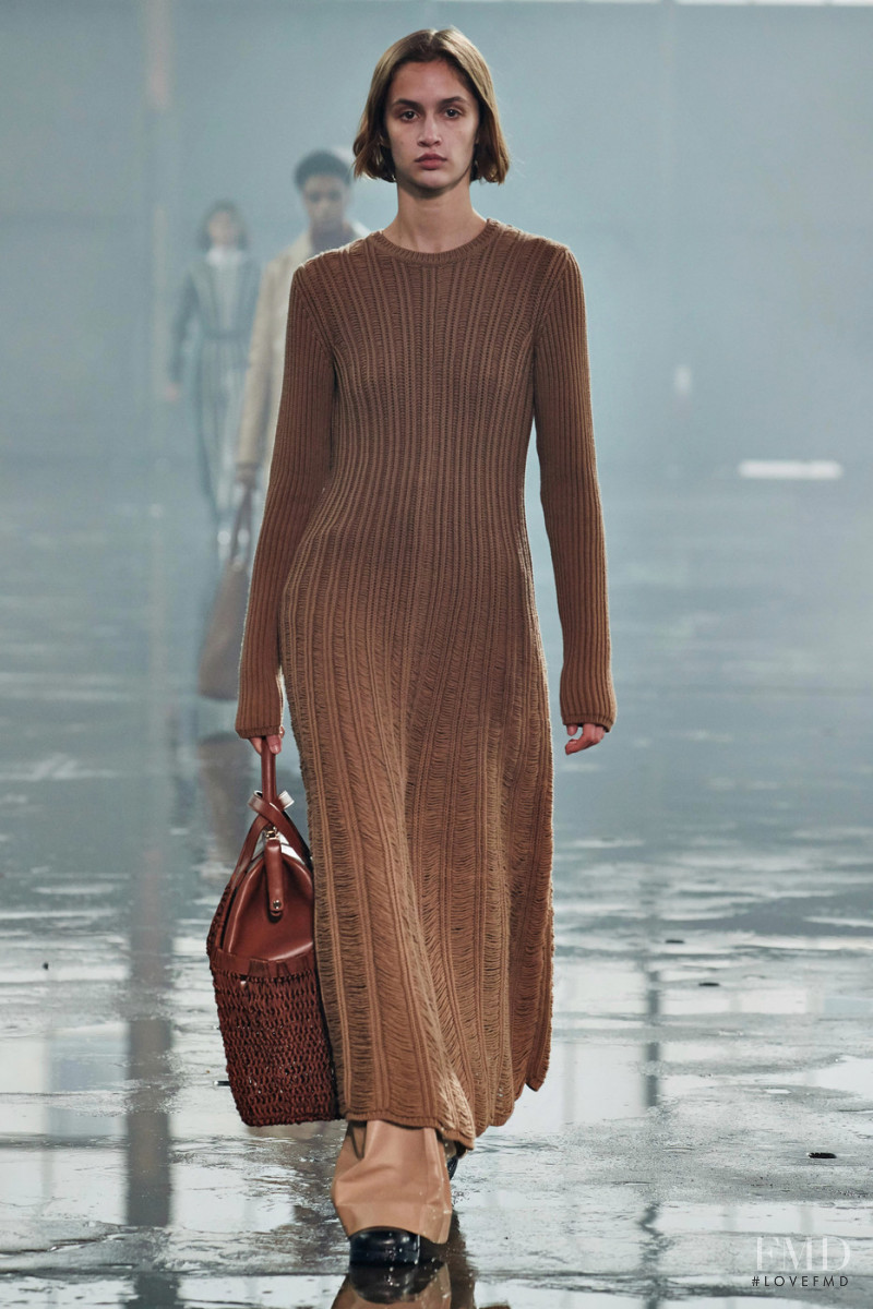 Quinn Elin Mora featured in  the Gabriela Hearst fashion show for Autumn/Winter 2021