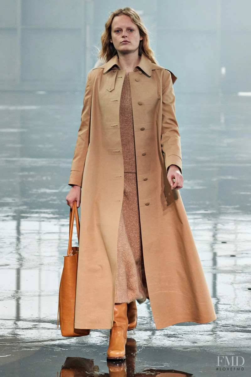Hanne Gaby Odiele featured in  the Gabriela Hearst fashion show for Autumn/Winter 2021