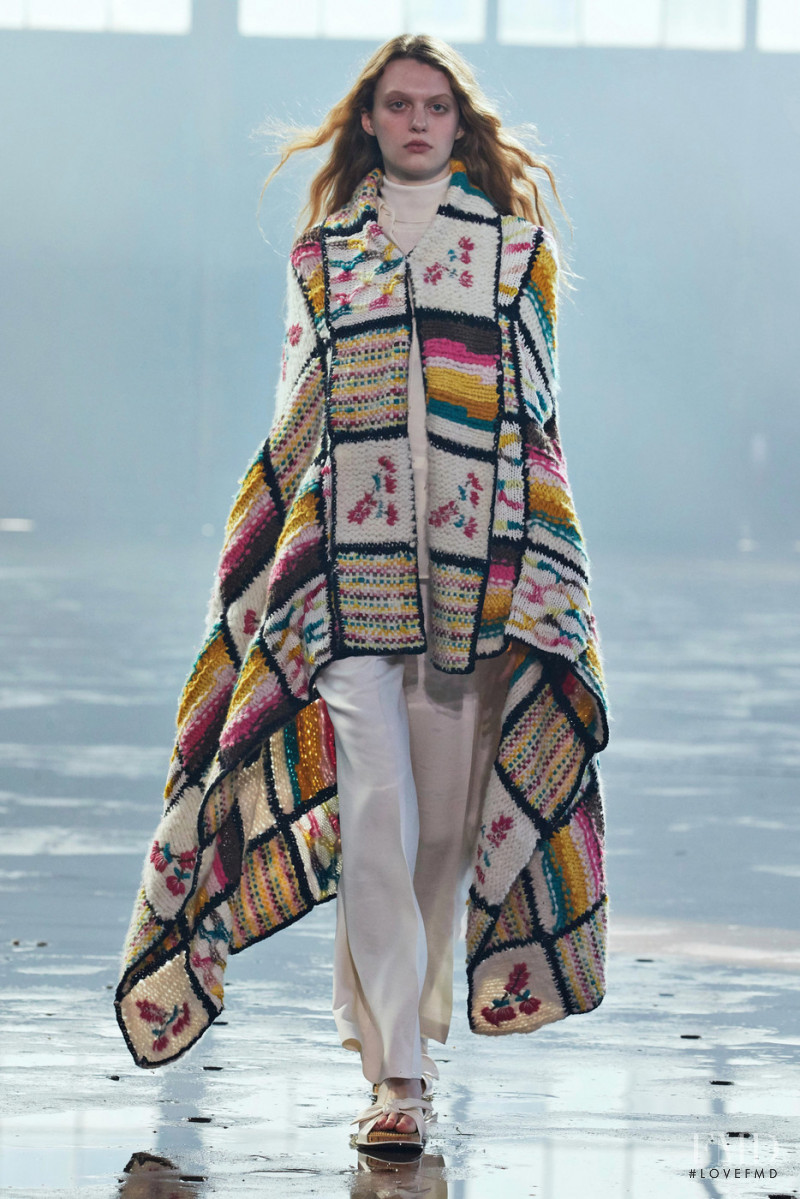 Ariel Nicholson featured in  the Gabriela Hearst fashion show for Autumn/Winter 2021