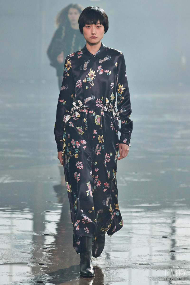 Ashley Foo featured in  the Gabriela Hearst fashion show for Autumn/Winter 2021