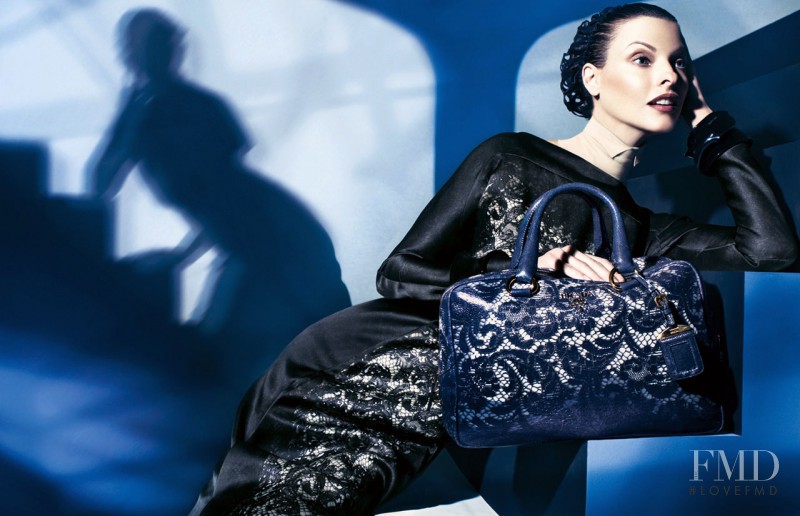Linda Evangelista featured in  the Prada advertisement for Autumn/Winter 2008