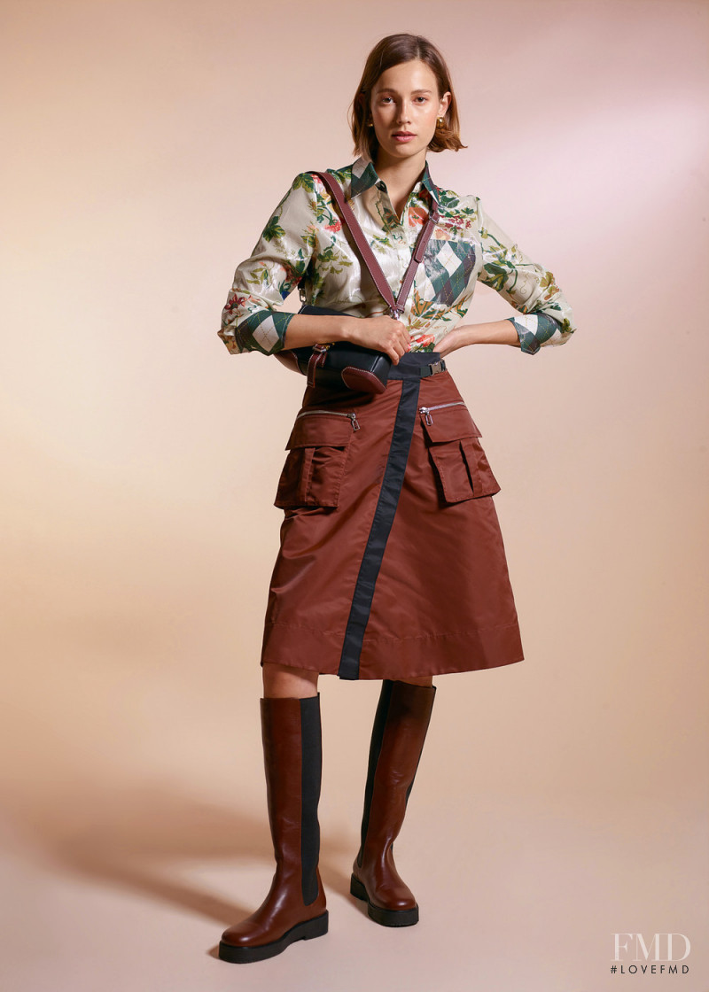 Mali Koopman featured in  the Staud lookbook for Autumn/Winter 2021