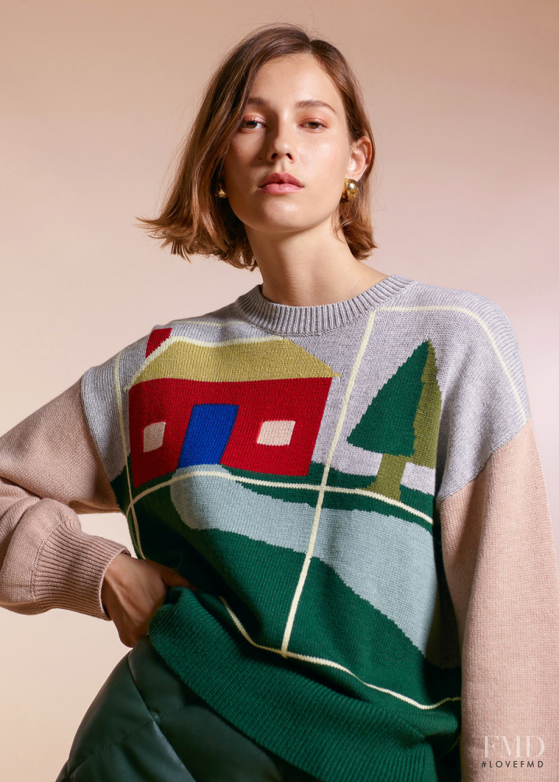 Mali Koopman featured in  the Staud lookbook for Autumn/Winter 2021