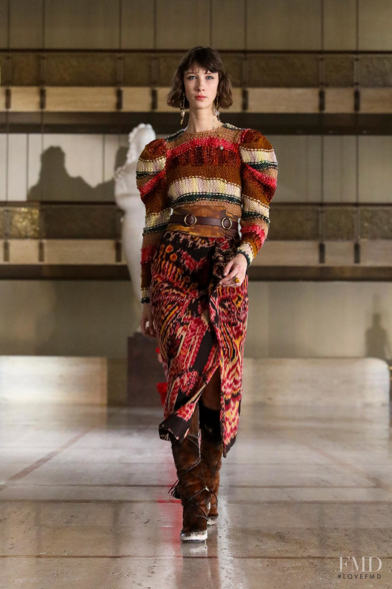 Sasha Knysh featured in  the Ulla Johnson fashion show for Autumn/Winter 2021